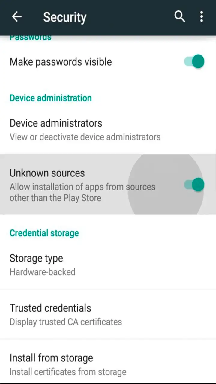 To further install Mega Casino World, activate the necessary settings.