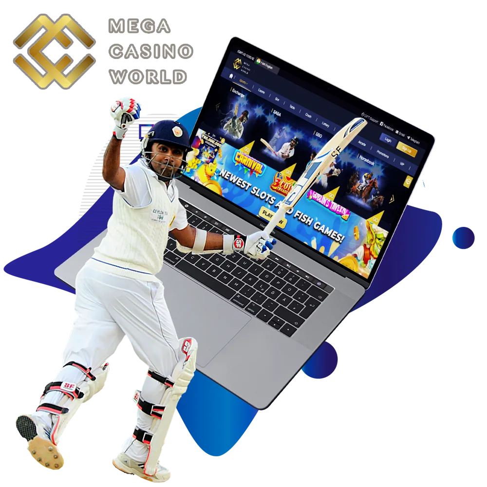 The Mega Casino World site presents a lot of interesting events dedicated to cricket.