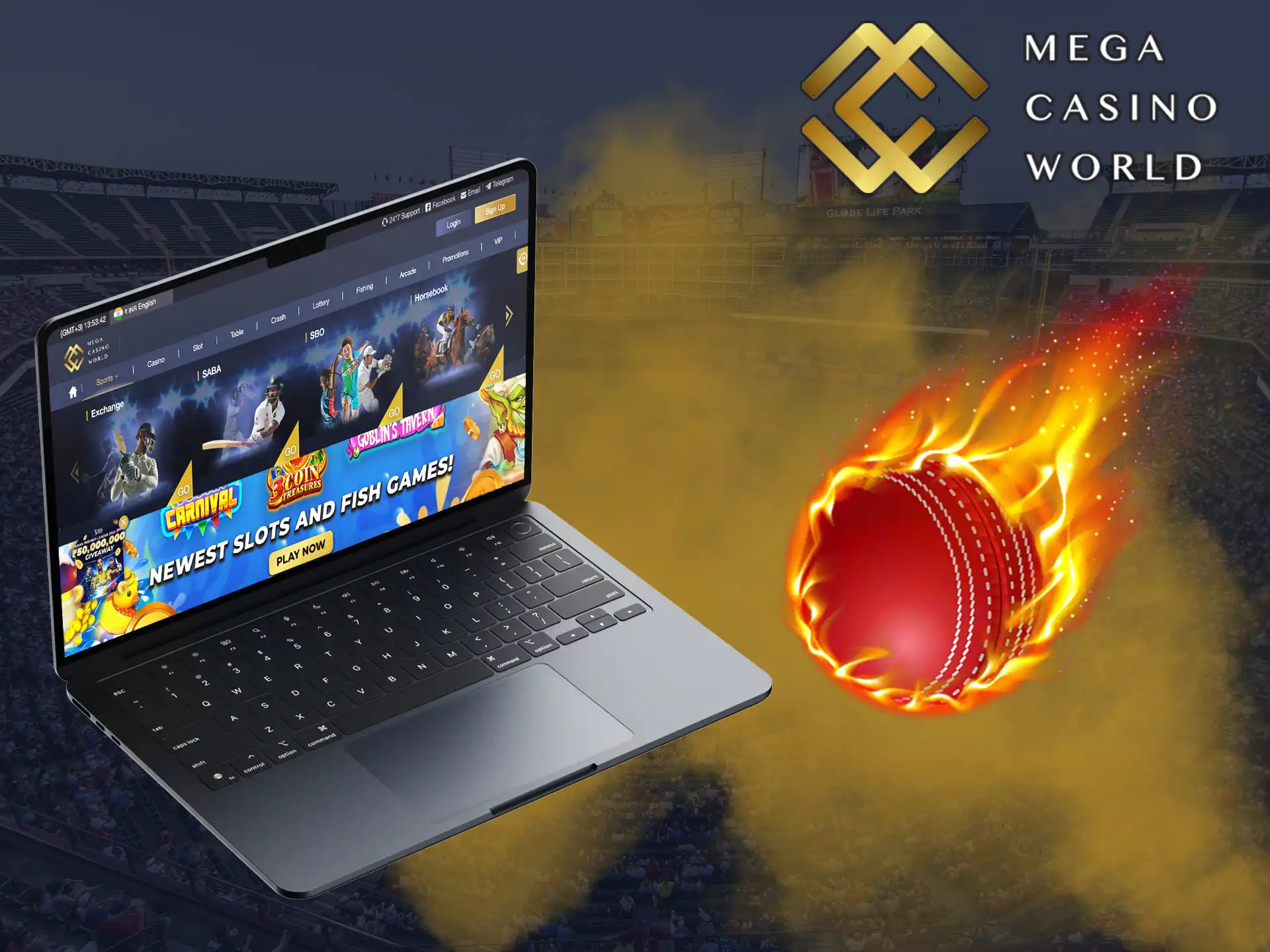 Read the our guide on how to get started betting on cricket at Mega Casino World.
