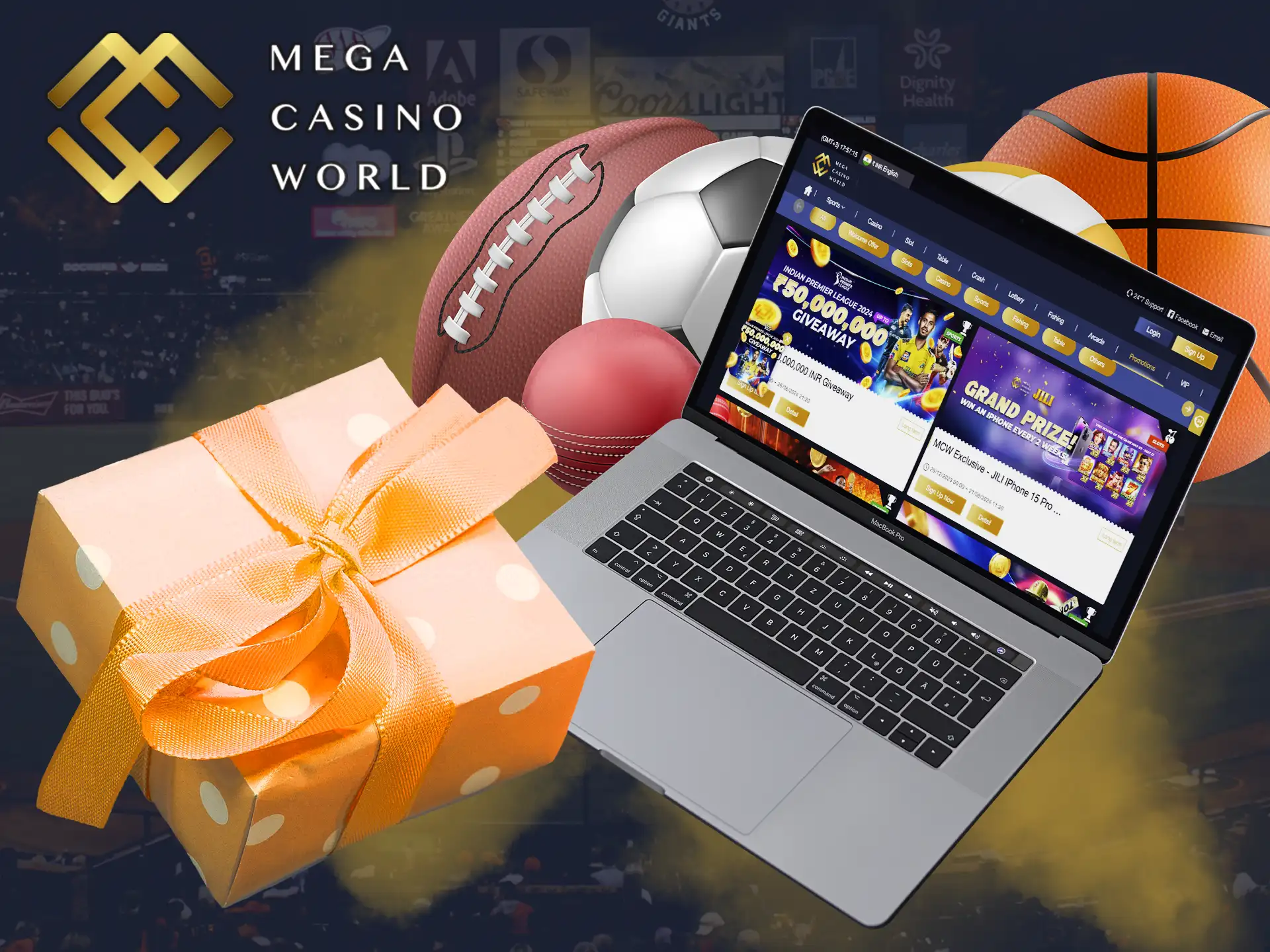 You can get a nice compliment from the Mega Casino World just by placing bids.