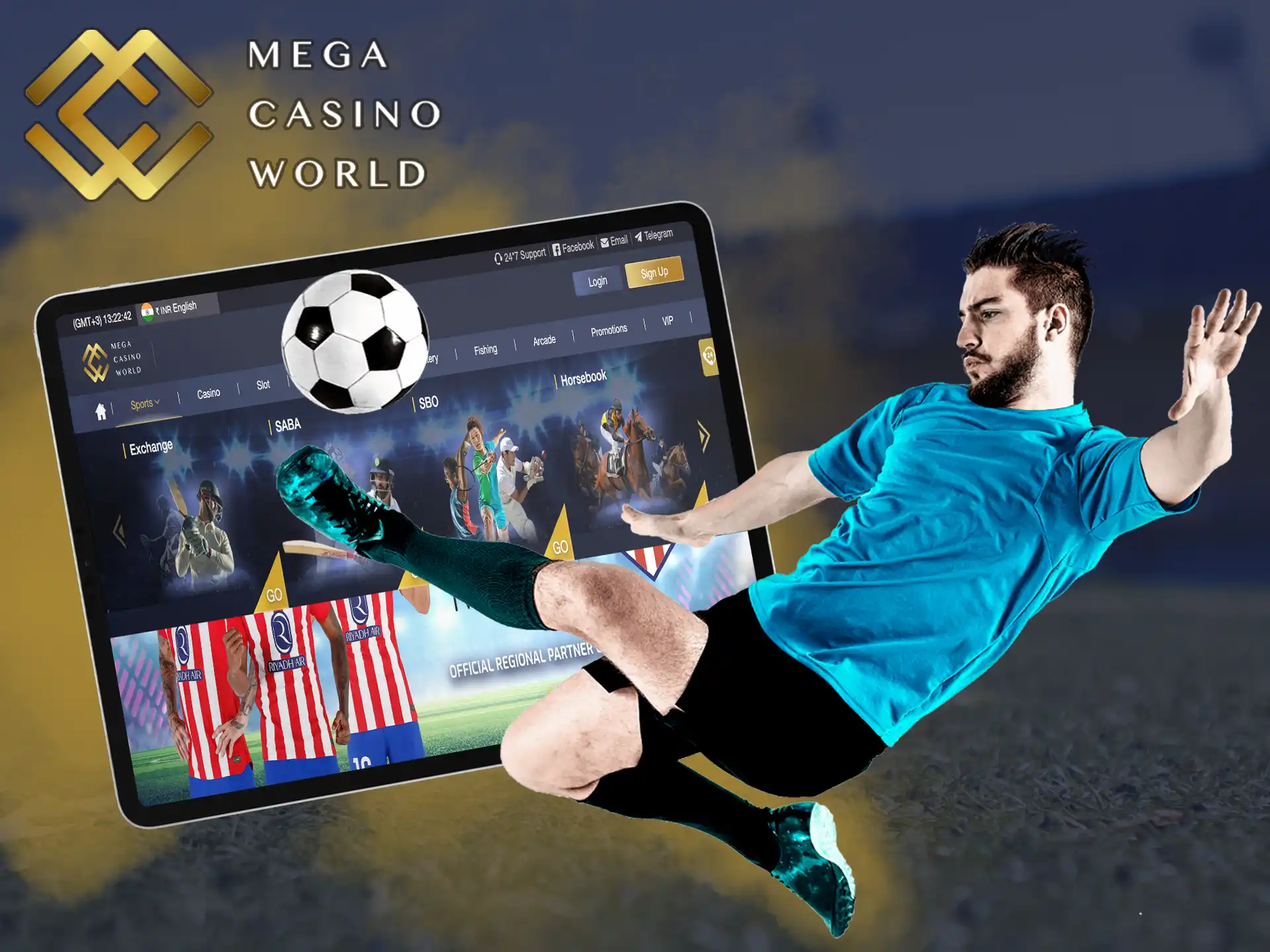 Find out what you need to do to start placing bets on the Mega Casino World.