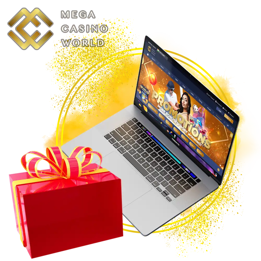 Get tons of nice compliments when you sign up at Mega Casino World.
