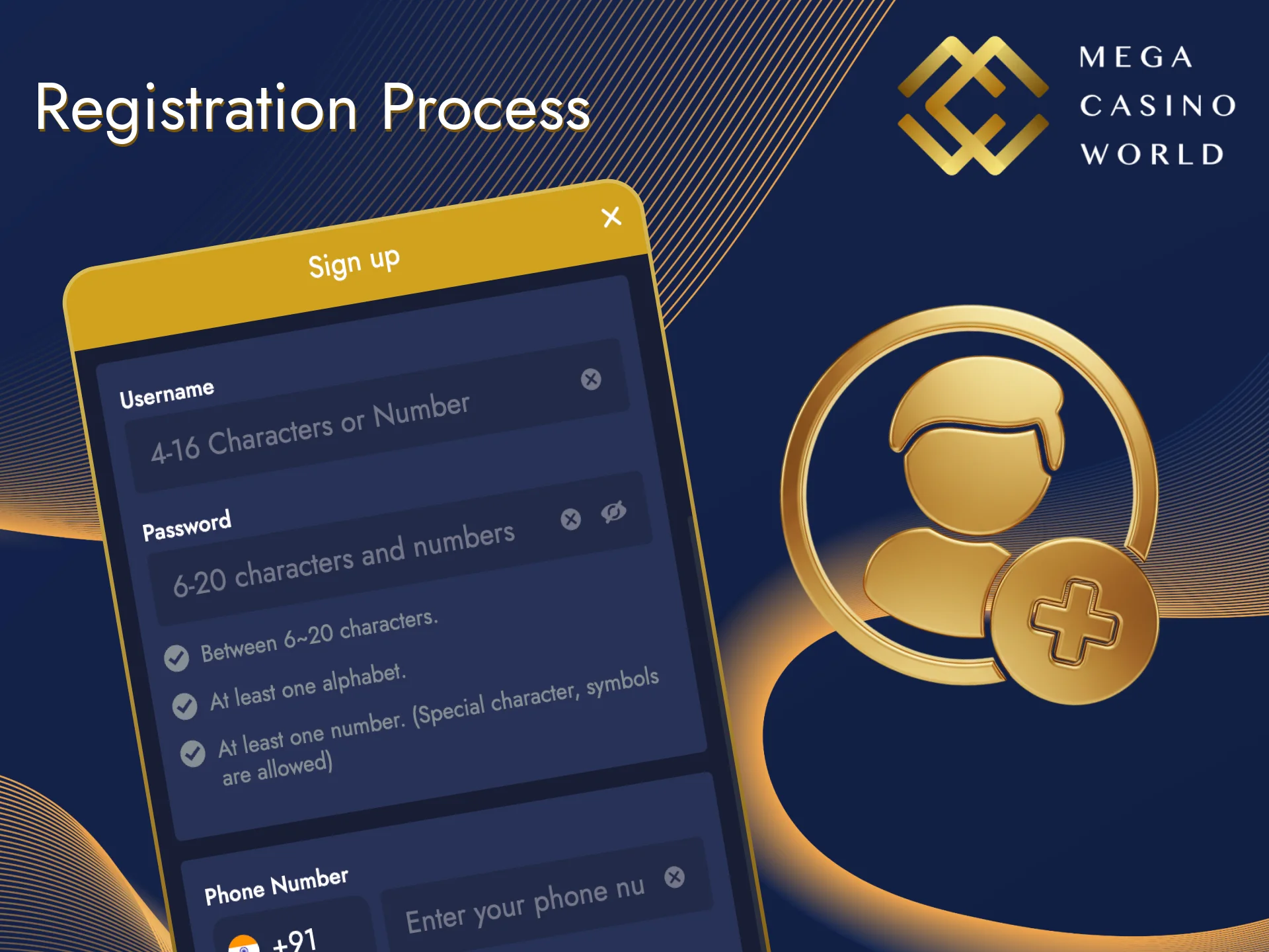 Create an account at Mega Casino World to place full bets.