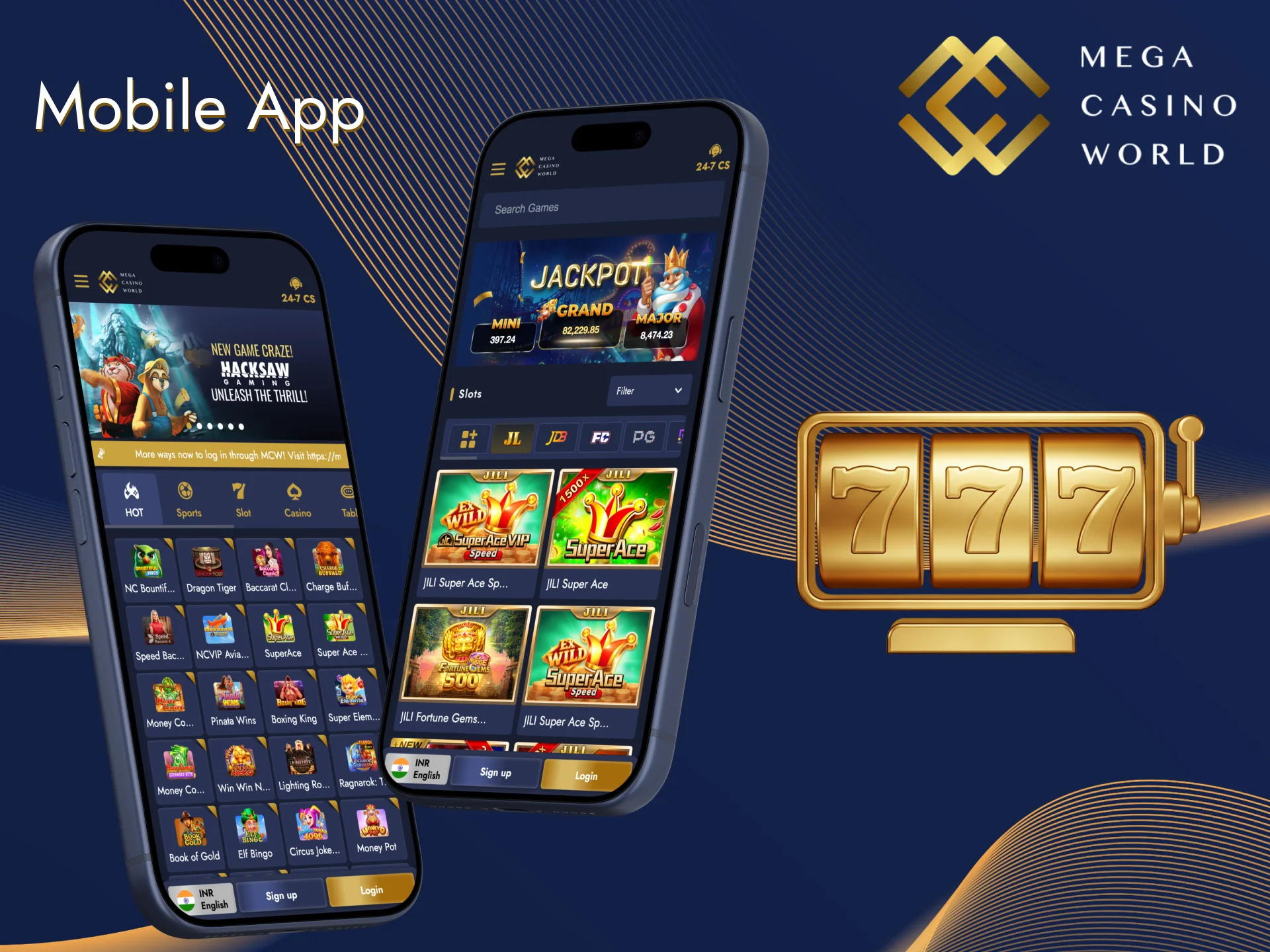 Enjoy your gaming experience on different screen resolutions at Mega Casino World.