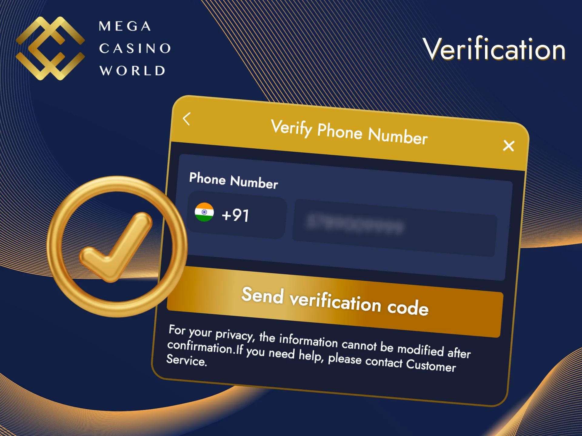 This procedure allows you to withdraw your won funds from the Mega Casino World platform.