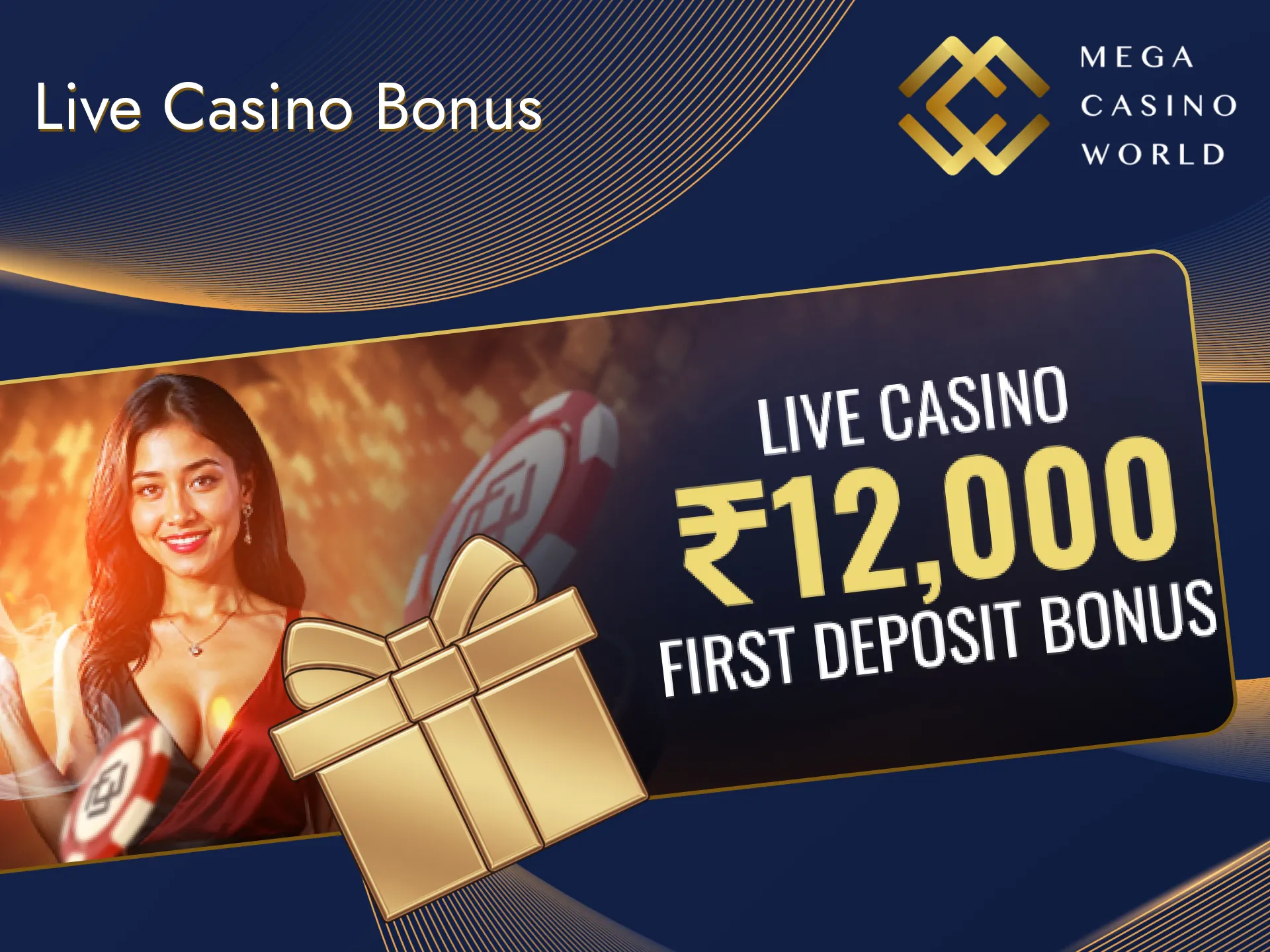 You can get real money by playing with a live dealer at Mega Casino World.