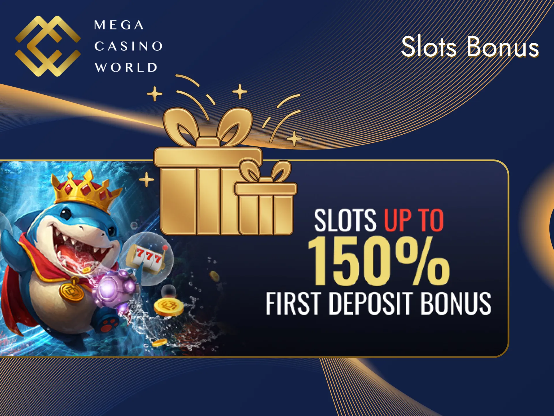 Slots will double the balance for players from India at Mega Casino World.