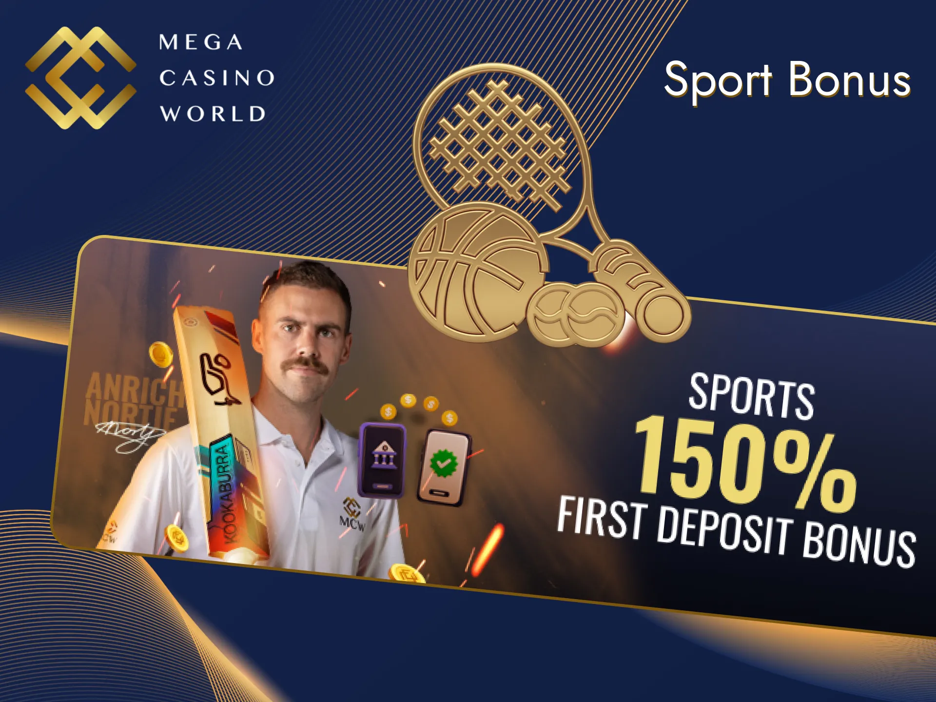 Sports fans will get unforgettable gifts from Mega Casino World.