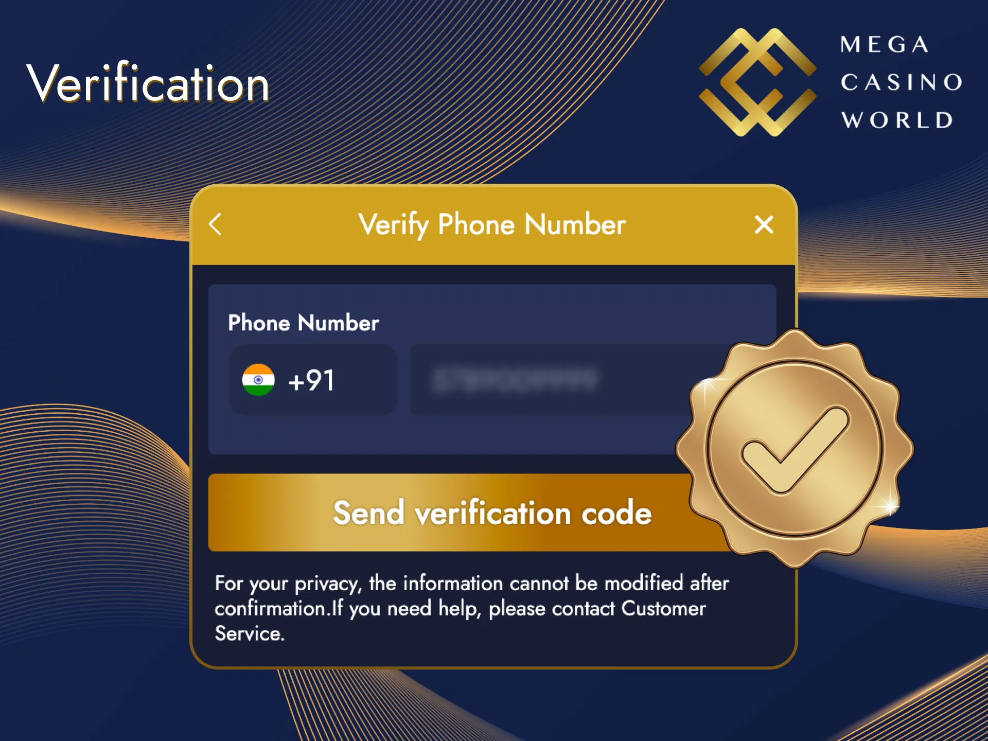 At Mega Casino World, this procedure is not mandatory, but can be initiated.